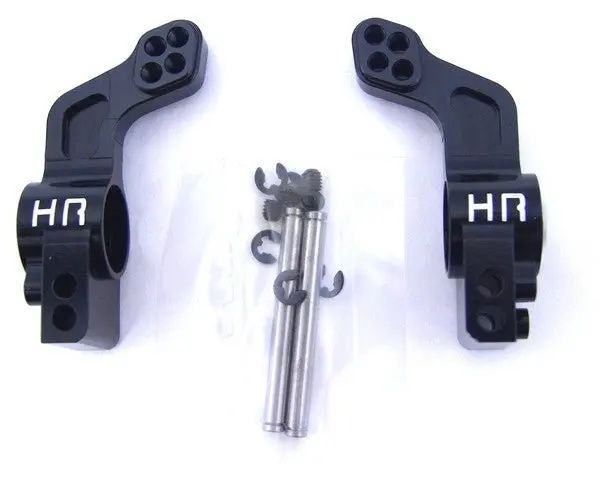 Hot Racing - Black Aluminum 0 Degree (Stock) Rear Stub Axle Carriers 1