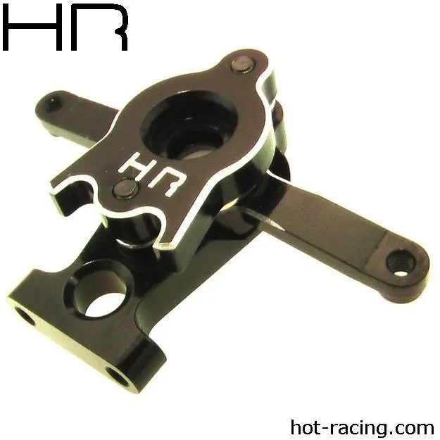 Hot Racing - Black Aluminum Bellcrank Steering Kit 1