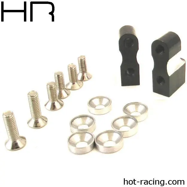 Hot Racing - Black Aluminum Servo Mount For Axial Ax10, Wraith, Ridgecrest 1