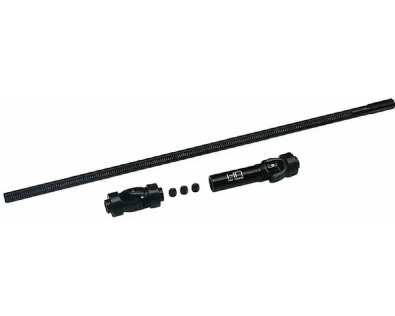 Hot Racing - Black Cut To Length Center Driveline With Scale U-Joints, 262Mm 1