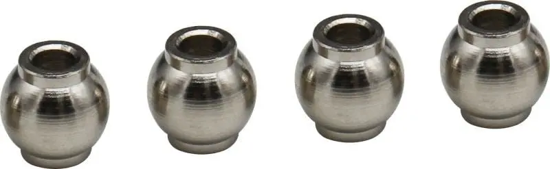 Hot Racing - Black Steel Chrome Pivot Ball, 3X7.8X8mm, 6S, For Arrma 1/17 On-Road & 1/8 4X4 Vehicles. 1