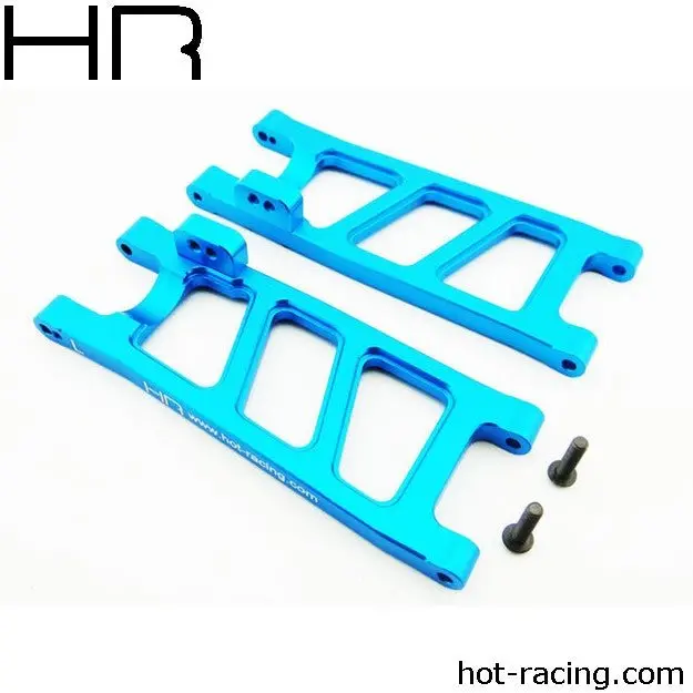 Hot Racing - Blue Aluminum Rear Arm Set Ecx 1