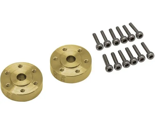 Hot Racing - Brass Enduro Beadlock W/ 20G Pin Drive Adapter, Associated Enduro 1