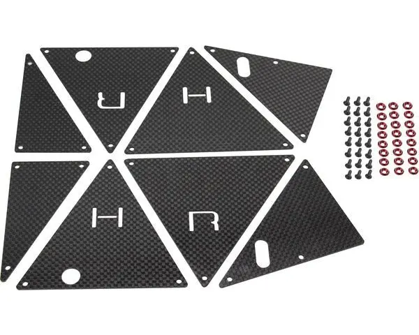 Hot Racing - Carbon Fiber Tube Chassis Side Inner Panels, For Traxxas Ultimate Desert Racer Tube Chassis 1