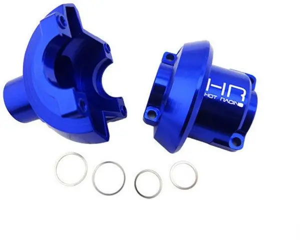 Hot Racing - Cnc Aluminum Outer Diff Case Blue Revo 1
