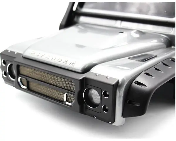 Hot Racing - Front Custom Grille, Aluminum, For Traxxas Trx4 Land Rover Defender 1