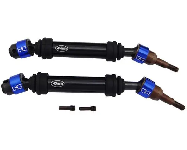 Hot Racing - Front Light Weight Metal Cv Axles, For Traxxas Electric Rustler/Stampede/Sash 4Wd 1