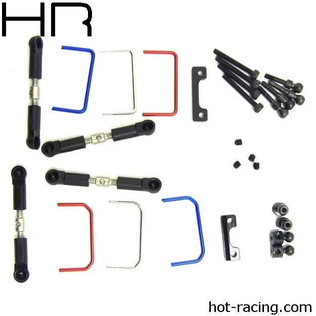 Hot Racing - Full Front And Rear Sway Bar Kit For 1/16 Traxxas 1
