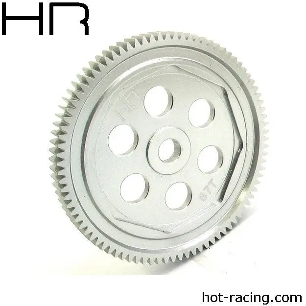 Hot Racing - Hard Anodized Aluminum 87 Tooth 48 Pitch Spur Gear 1