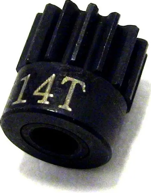 Hot Racing - Hardened Steel Pinion Gear, 14 Tooth, 48 Pitch, For 1/8 Bore 1