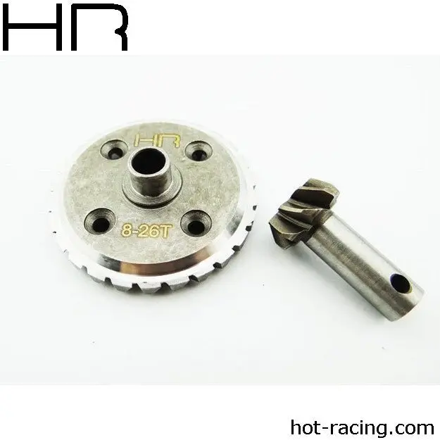 Hot Racing - Hardened Steel Spiral Cut Ring And Pinion Gear, Savage 1