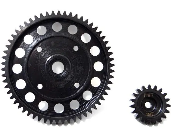 Hot Racing - Hardened Steel Spur & Pinion Gear Set (58 Tooth/19Tooth Stock) For Losi 5Ive-T Wrc 1