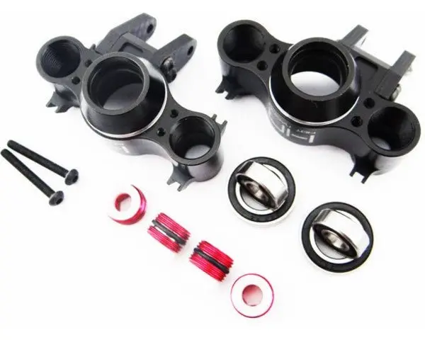 Hot Racing - Heavy Duty Aluminum Axle Carriers With Carbon Fiber Steering Arms - Traxxas Revo, Summit, Slayer 1
