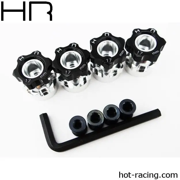 Hot Racing - Hex Hub Adapters, 12Mm To 17Mm W/ 6Mm Offset 1