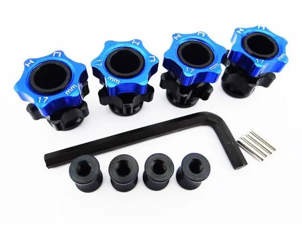 Hot Racing - Light Weight Splined 17Mm Hubs For Traxxas Rally Vxl, Slash 4X4, Stampede 4X4, And Telluride 4X4 1