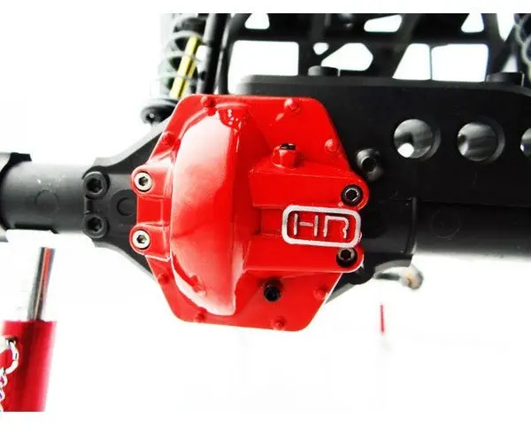 Hot Racing - Metal Low Profile Ar60 Diff Cover, Red, For Axial Yeti, Wraith, And Ax10 1