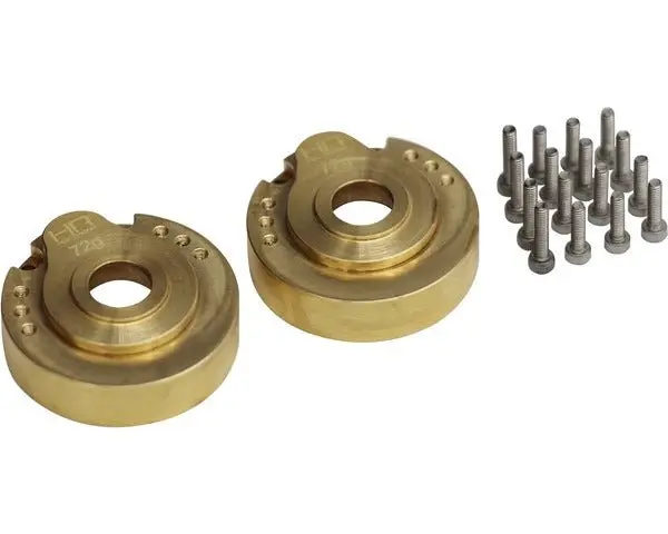 Hot Racing - Modular Brass Steering Knuckles Portal Gear Cover, For Trx4 1