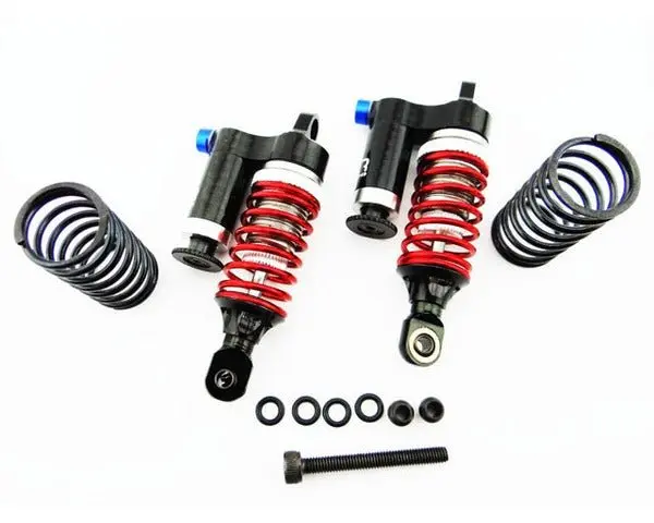 Hot Racing - Piggyback Adjustable Rebound Shocks, Black, For Traxxas 1/16 1
