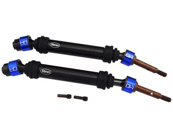 Hot Racing - Rear Light Weight Metal Cv Splined Drive Shaft, For Traxxas Stampede And Rustler 1