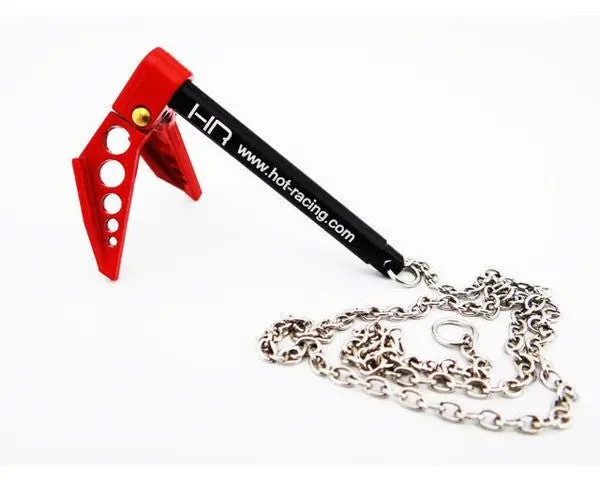 Hot Racing - Scale Portable Fold Up Winch Anchor 1/10 (Red) 1
