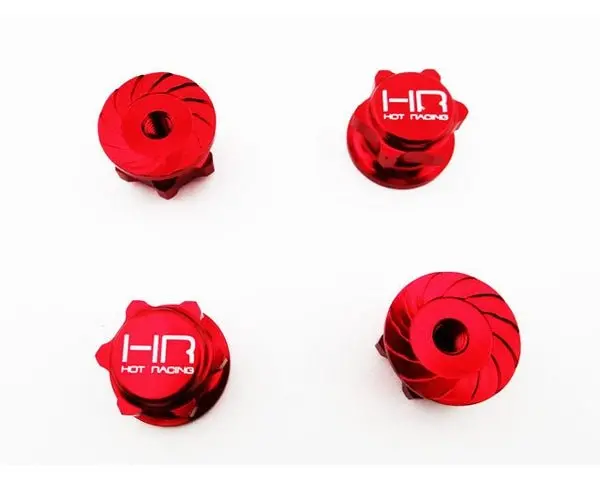 Hot Racing - Serrated 17Mm Wheel Nuts, For Axial Yeti Xl, Arrma 4S Blx, And Traxxas Maxx 1