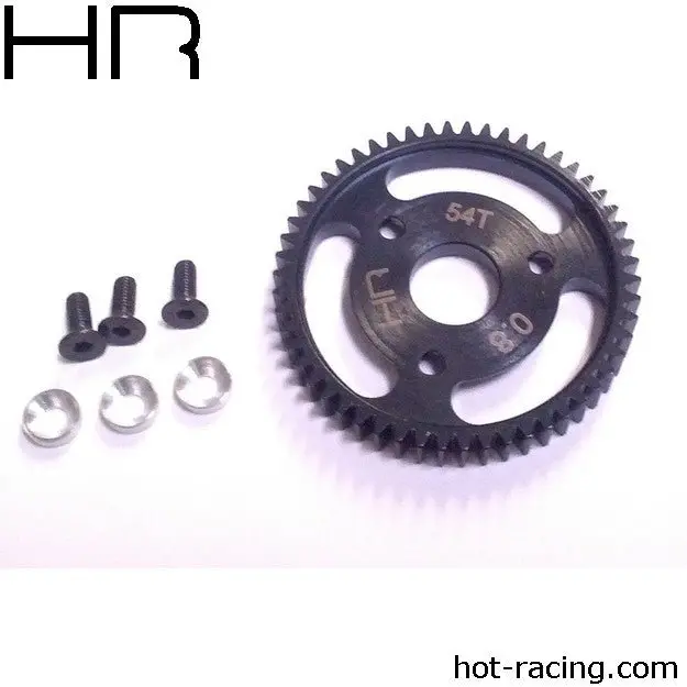 Hot Racing - Silver 54 Tooth 32 Pitch, 0.8M Steel Spur Gear 1