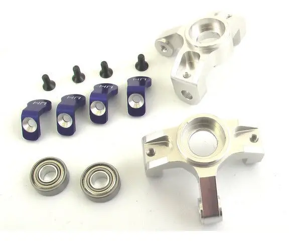 Hot Racing - Silver Aluminum Front Steering Knuckles, For Losi Rock Comp Crawler 1