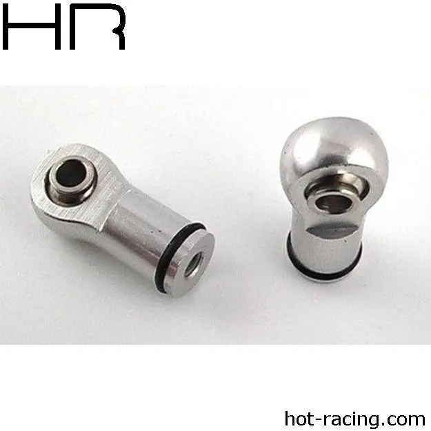 Hot Racing - Silver Ball Type Aluminum Shock Ends 1