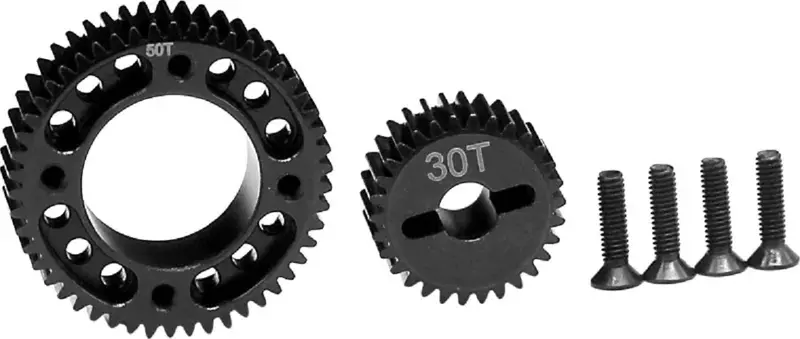 Hot Racing - Stealth X Drive Od2 Gear Set Machined, 30-50 Teeth 1