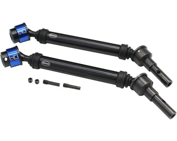 Hot Racing - Steel & Aluminum Hd Cvd Splined Axles, For Traxxas E-Revo 2.0 1