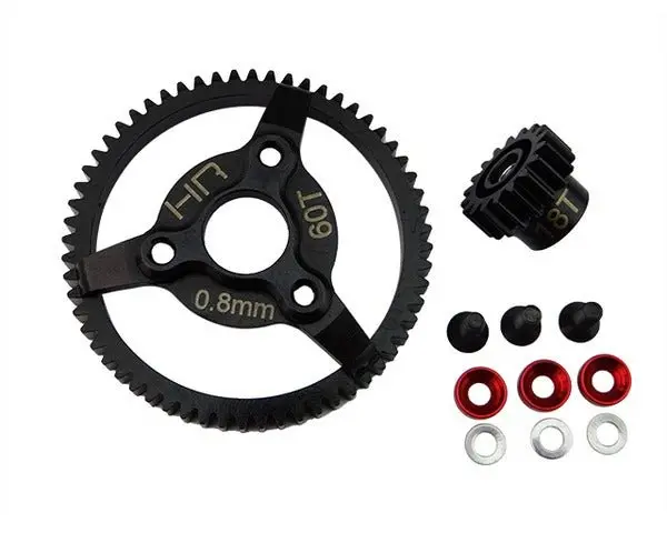 Hot Racing - Steel Pinion And Spur Gear Set, 18 Tooth, 60 Tooth, 32 Pitch 1