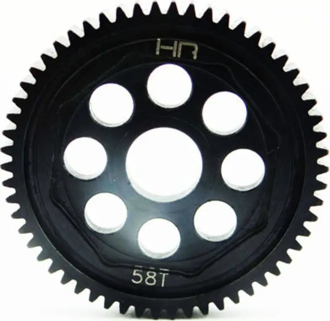 Hot Racing - Steel Spur Gear, 0.5 Mod, 58 Tooth, For 1/14 Losi Vaterra 1