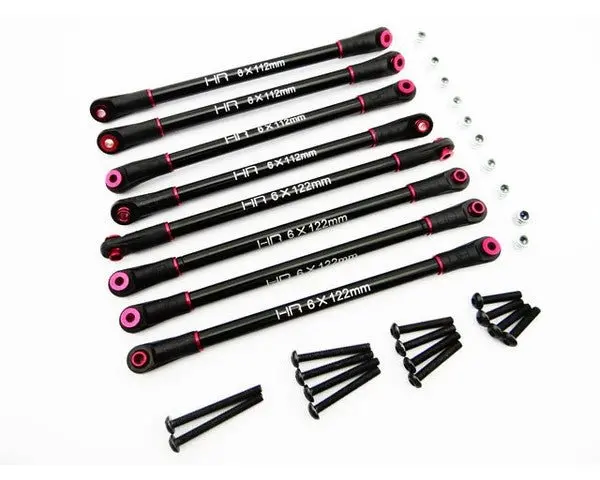 Hot Racing - Upgrade Aluminum 4-Link Set For 12" (305Mm) Wheelbase Axial Scx10 Vehicles 1