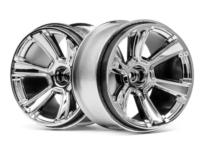 Hpi Racing - 6-Shot Mt Wheel, Chrome, (2Pcs), Jumpshot Mt 1