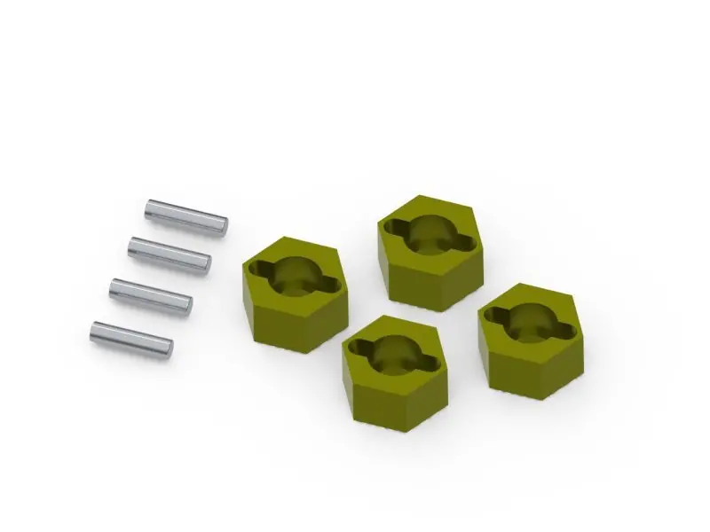 Hpi Racing - 7Mm Hex Hub Set (Brass / 4Pcs) For Venture18 1