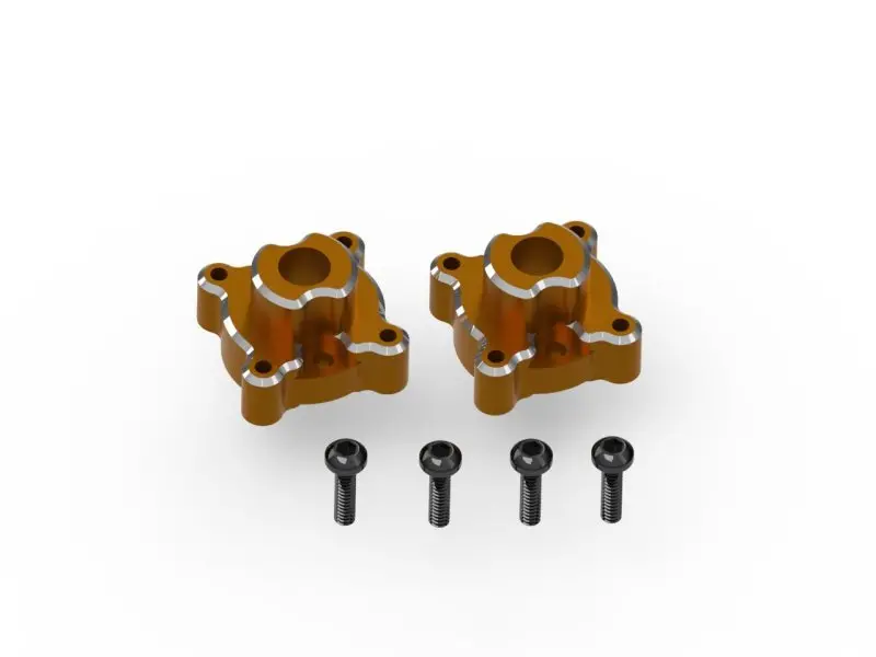Hpi Racing - Aluminum Rear Hub Set (Orange / 2Pcs), For Venture18 1