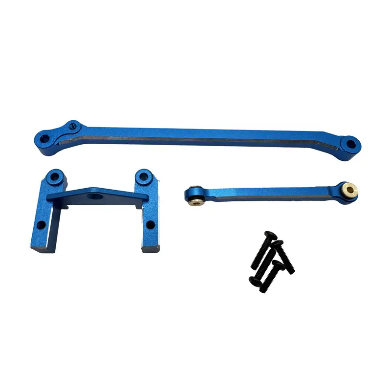 Hpi Racing - Aluminum Servo Mount & Steering Link (Blue) 1