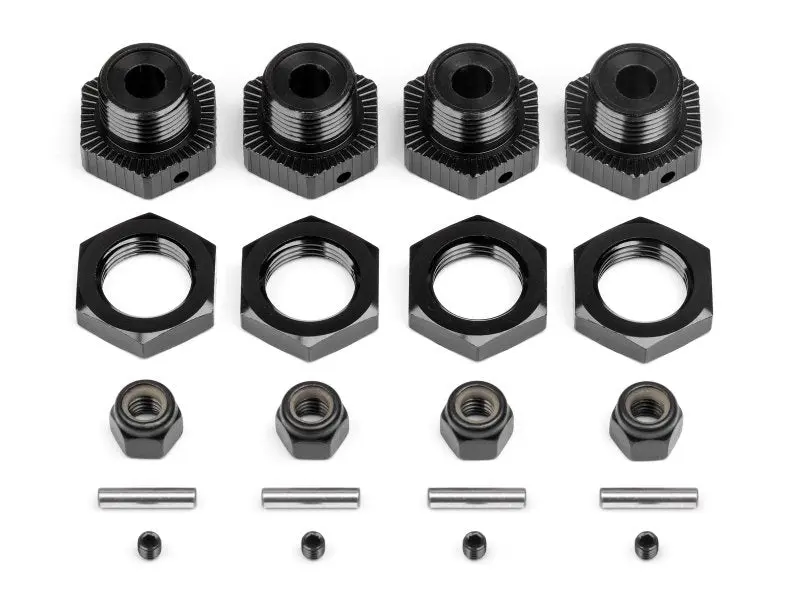 Hpi Racing - Aluminum Wheel Hex Hub Set, 17Mm,  Black, Savage X/Xl (4Pcs) 1