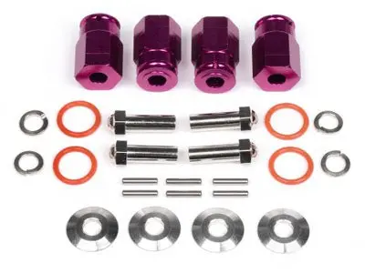 Hpi Racing - Aluminum Wide Hex Hub, 12Mm, 24Mm Wide, Purple, Wheely King (Opt) 1