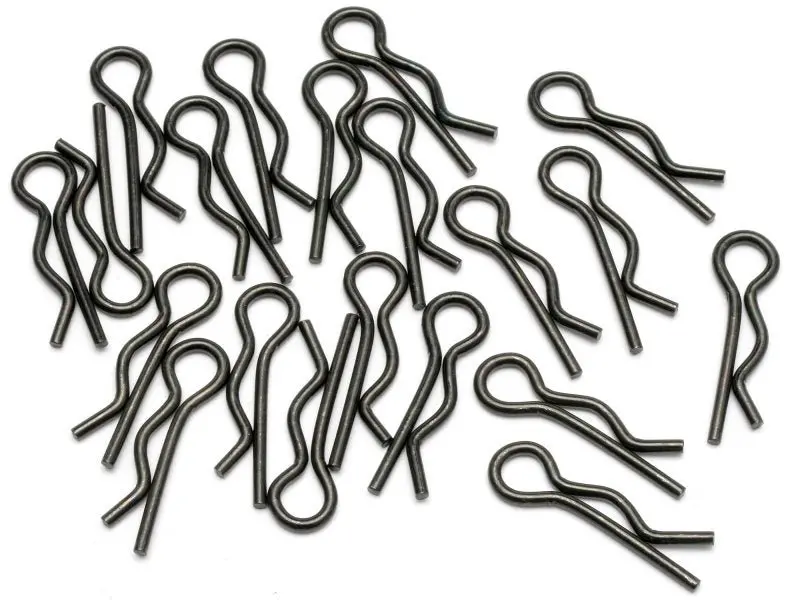 Hpi Racing - Black Body Clip, 8Mm, (20Pcs) 1