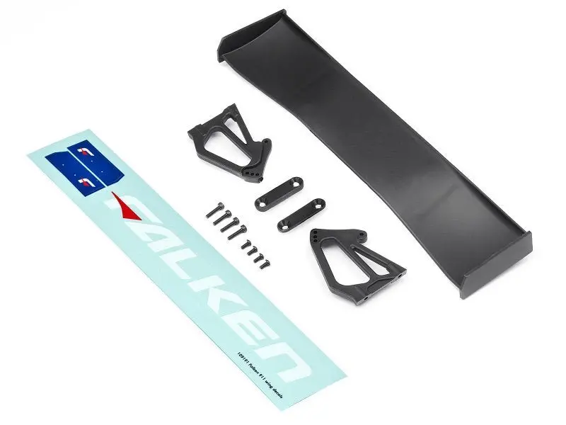 Hpi Racing - Black Gt Wing Set, Type F, 10Th Scale, For The Porsche 911 1