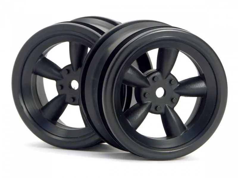 Hpi Racing - Black Vintage 5 Spoke Wheel, 26Mm, 0Mm Offset (2Pcs) 1