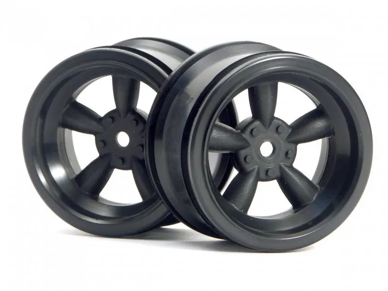 Hpi Racing - Black Vintage 5 Spoke Wheel, 31Mm, 6Mm Offset (2Pcs) 1