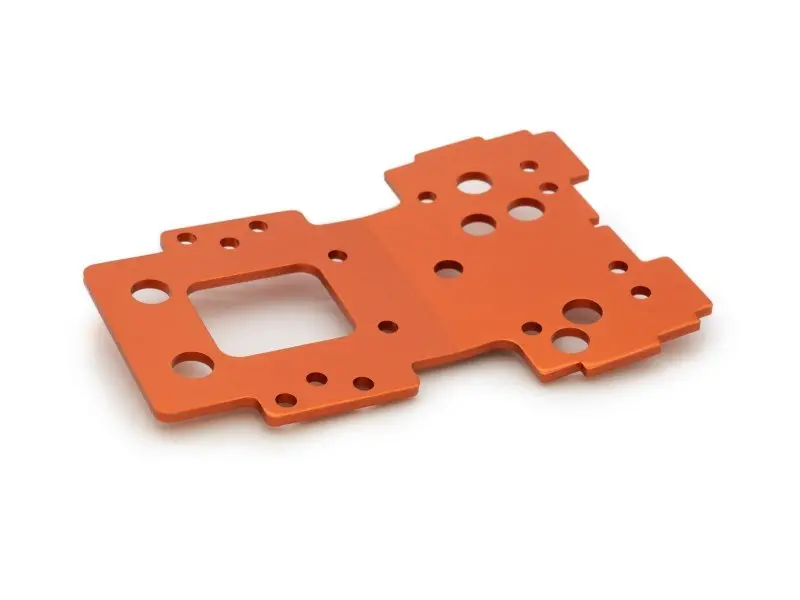 Hpi Racing - Bulkhead Lower Plate 2.5Mm (Flux/Orange) - Fits Savage X Flux V2 1