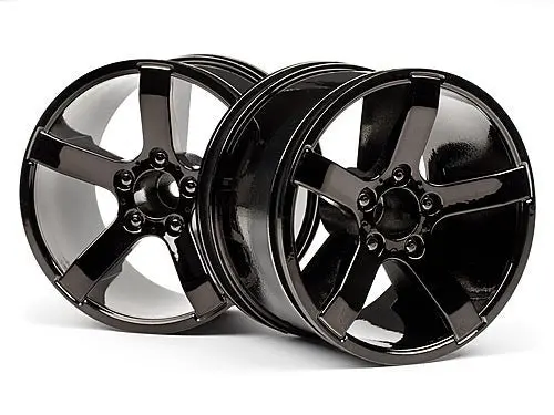 Hpi Racing - Bullet Mt Wheels, Black Chrome (Pair) 1