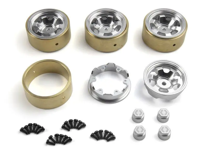 Hpi Racing - Cl-6 Aluminum Wheel 1.2In (Silver/4Pcs), Fits Venture18 Cc 1