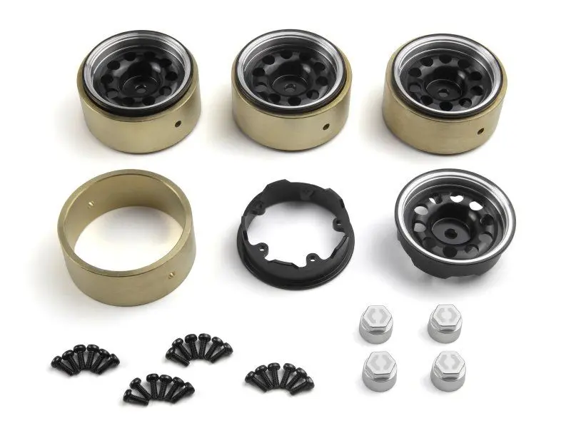 Hpi Racing - Cs-10 Aluminum Wheel 1.2In (Black/4Pcs), Fits Venture18 Cc 1