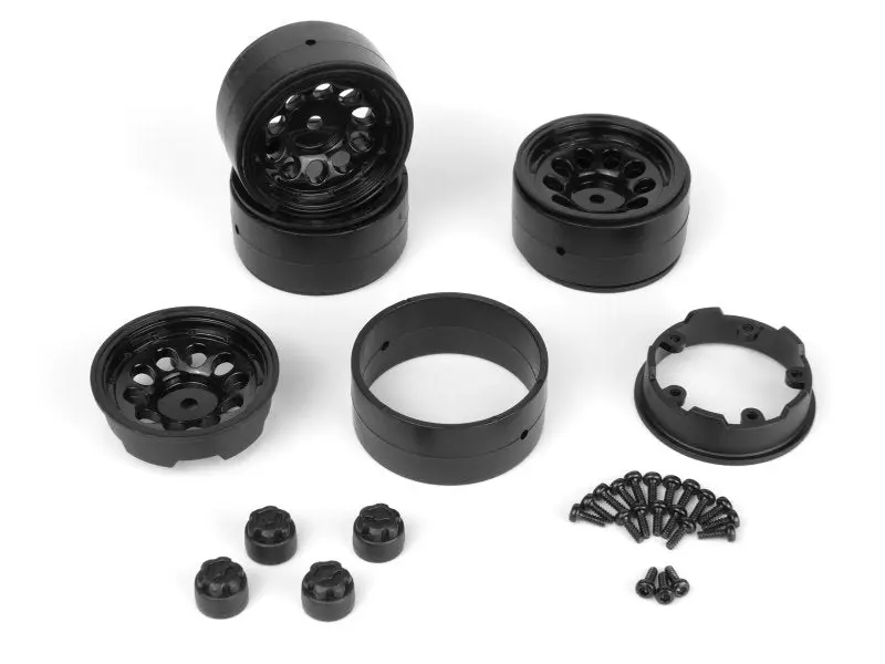 Hpi Racing - Cs-10 Beadlock Wheel 1.2In (Black/4Pcs) For Venture18 1