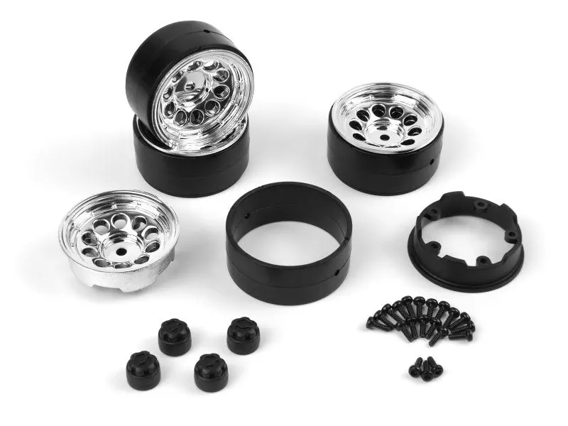 Hpi Racing - Cs-10 Beadlock Wheel 1.2In (Chrome/4Pcs) For Venture18 1