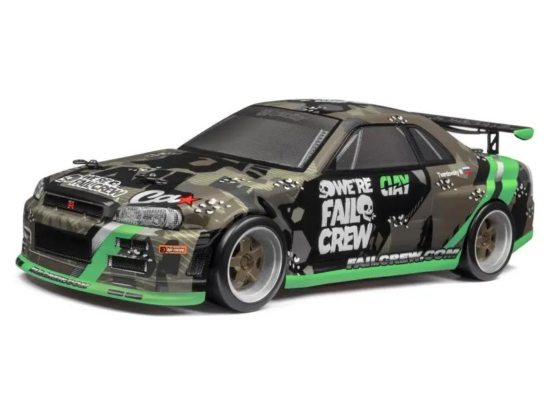 Hpi Racing - Fail Crew Nissan Skyline R34 Gt-R Painted Body (Fits 150Mm Micro Rs4) 1